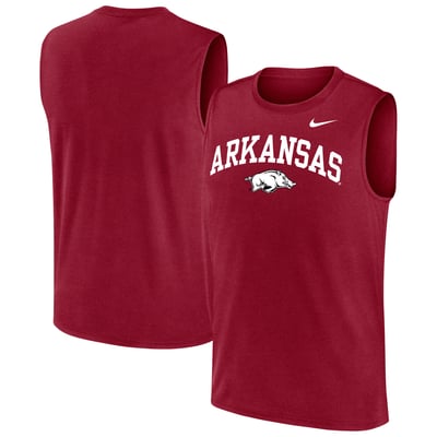  Arkansas Razorbacks Nike Legend Dri-FIT Tank Top - Cardinal