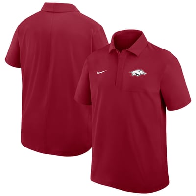 Arkansas Razorbacks Nike Woven Polo - Cardinal