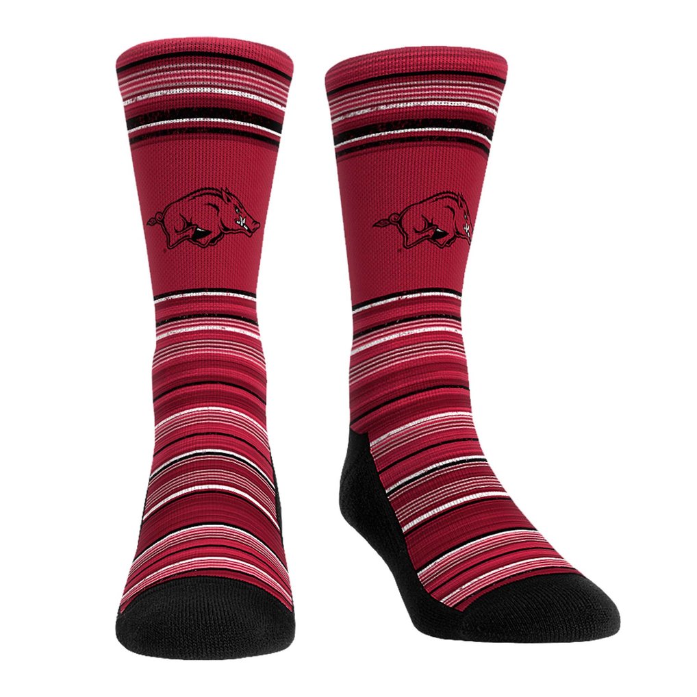 Arkansas Razorbacks Rock Em Socks Primary Crew Socks & Boxer Briefs Combo Pack