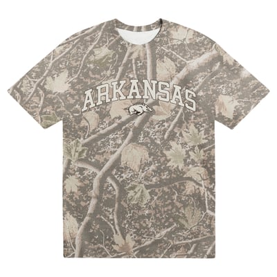  Arkansas Razorbacks Uscape Apparel Back Bay Heavyweight T-Shirt - Camo