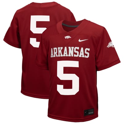 #5 Arkansas Razorbacks Nike Preschool Untouchable Replica Game Jersey - Cardinal