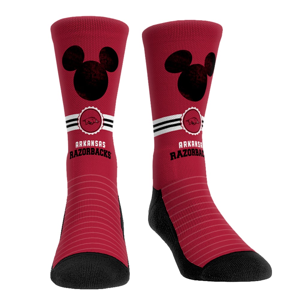 Arkansas Razorbacks Rock Em Socks Unisex Disney Three-Pack Crew Socks