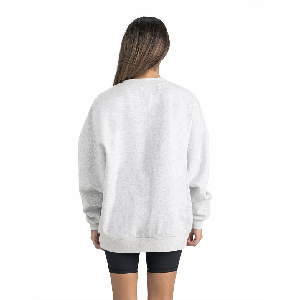 Arkansas Razorbacks Gameday Couture Women's Premium Fleece Drop Shoulder Oversized Pullover Sweatshirt - Gray