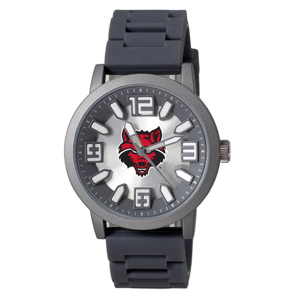  Arkansas State Red Wolves Enigma Silicone Strap Watch - Black