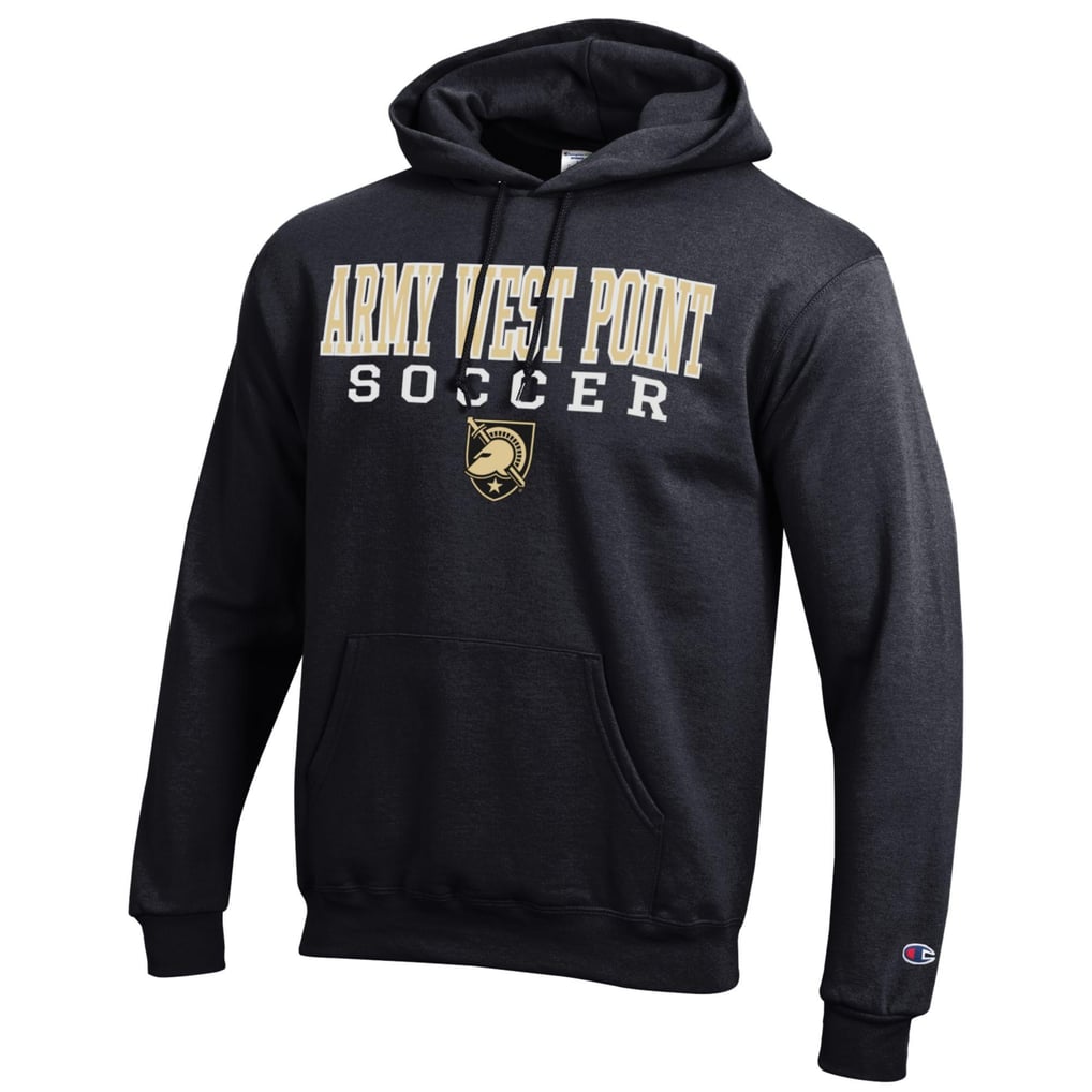 Army Black Knights Champion Soccer Stack Logo Powerblend Pullover Hoodie - Black