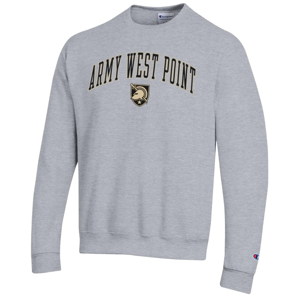  Army Black Knights Champion Basic Arch Fleece Pullover Sweatshirt - Heather Gray