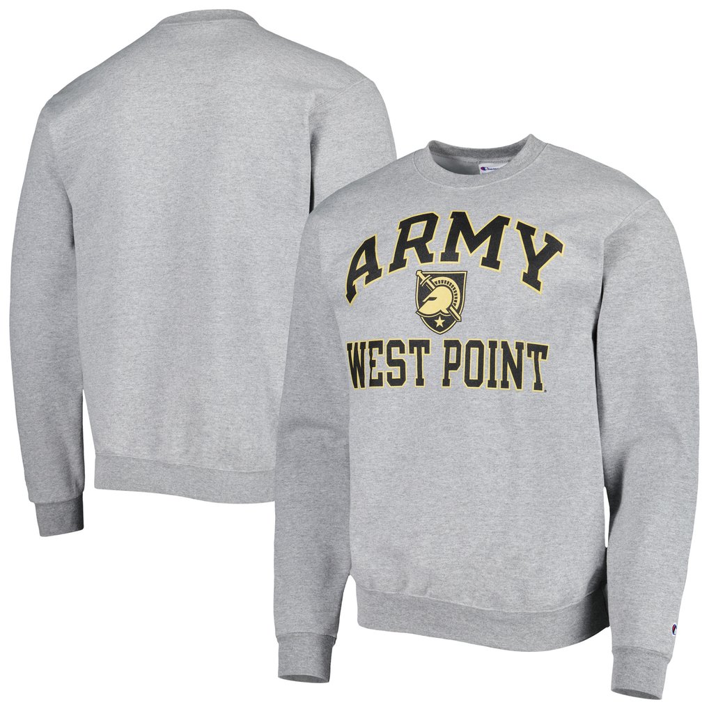 Army Black Knights Champion High Motor Pullover Sweatshirt - Heather Gray