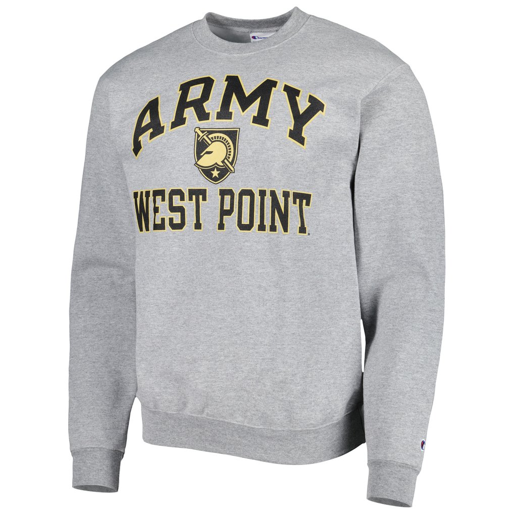 Army Black Knights Champion High Motor Pullover Sweatshirt - Heather Gray