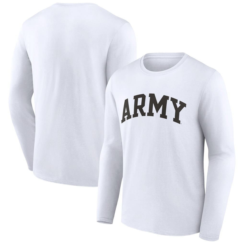 Army Black Knights Basic Arch Long Sleeve T-Shirt - White
