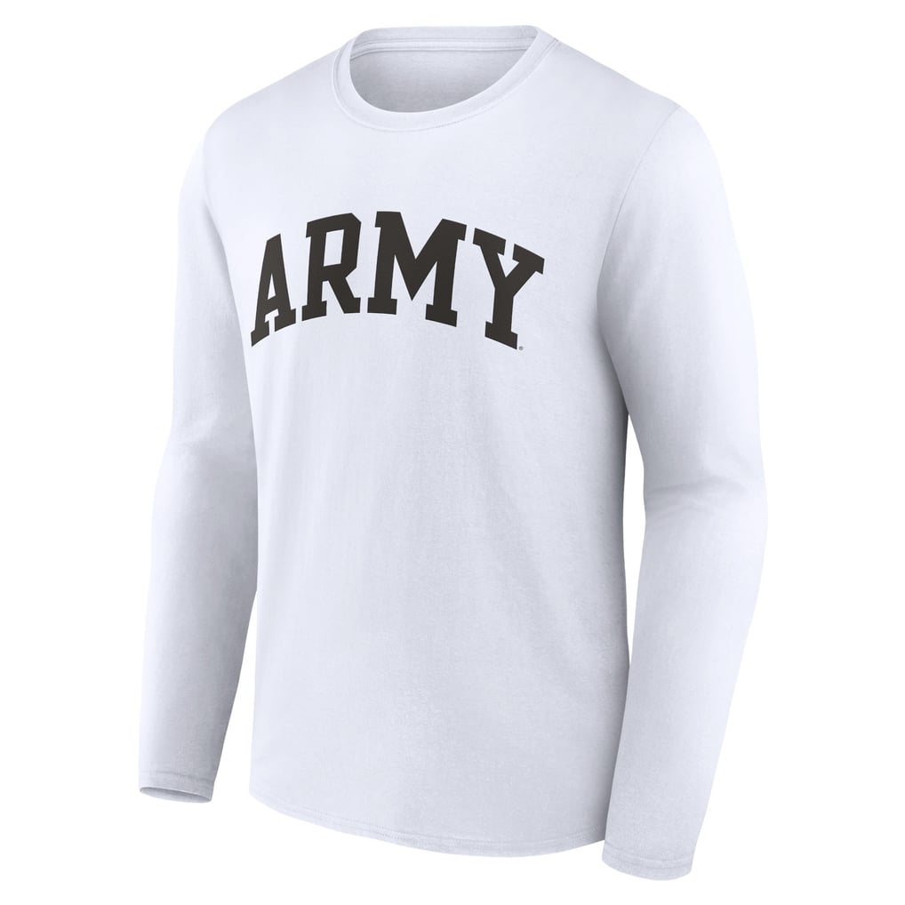 Army Black Knights Basic Arch Long Sleeve T-Shirt - White