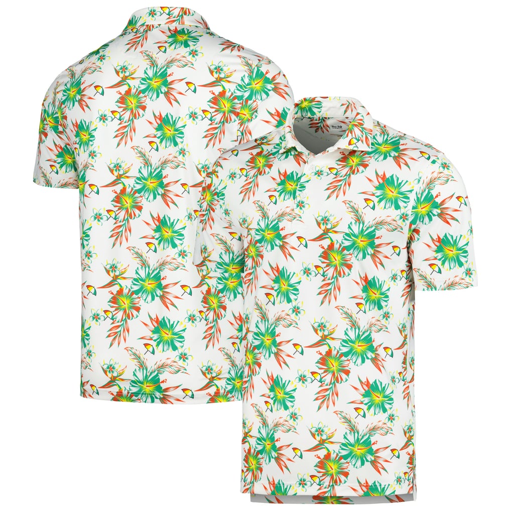 Arnold Palmer Print Tri-Blend Polo - White