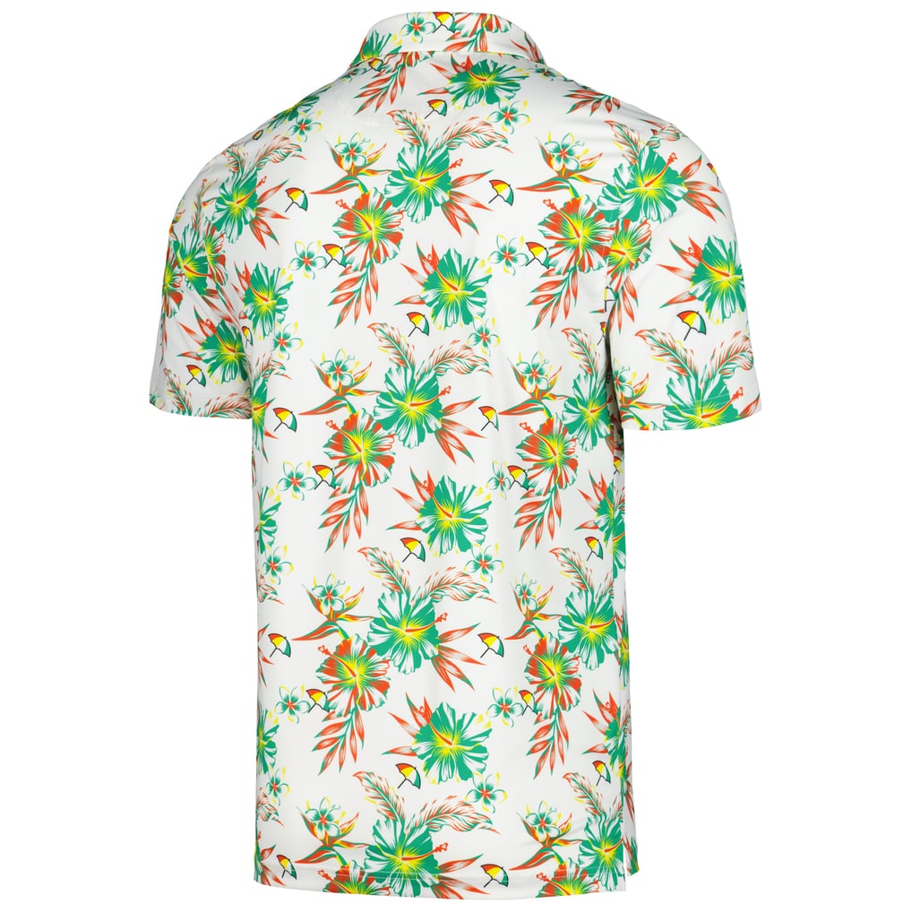 Arnold Palmer Print Tri-Blend Polo - White