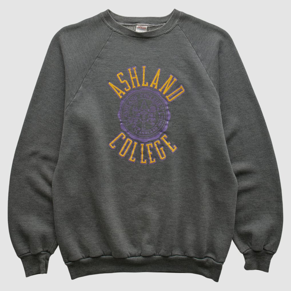 Ashland Eagles Jerzees 90s Pullover Sweatshirt - Charcoal - S by Fanatics Real Vintage
