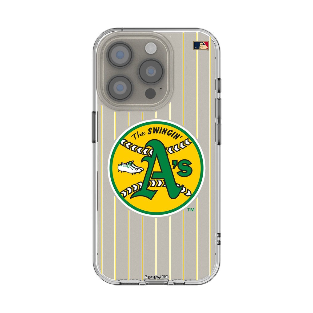 Athletics Cooperstown Pinstripe iPhone Clear Case