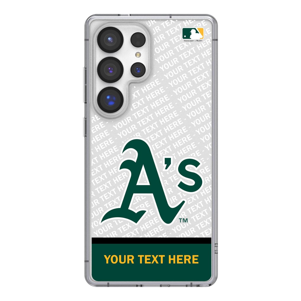 Athletics Endzone Design Galaxy Clear Phone Case