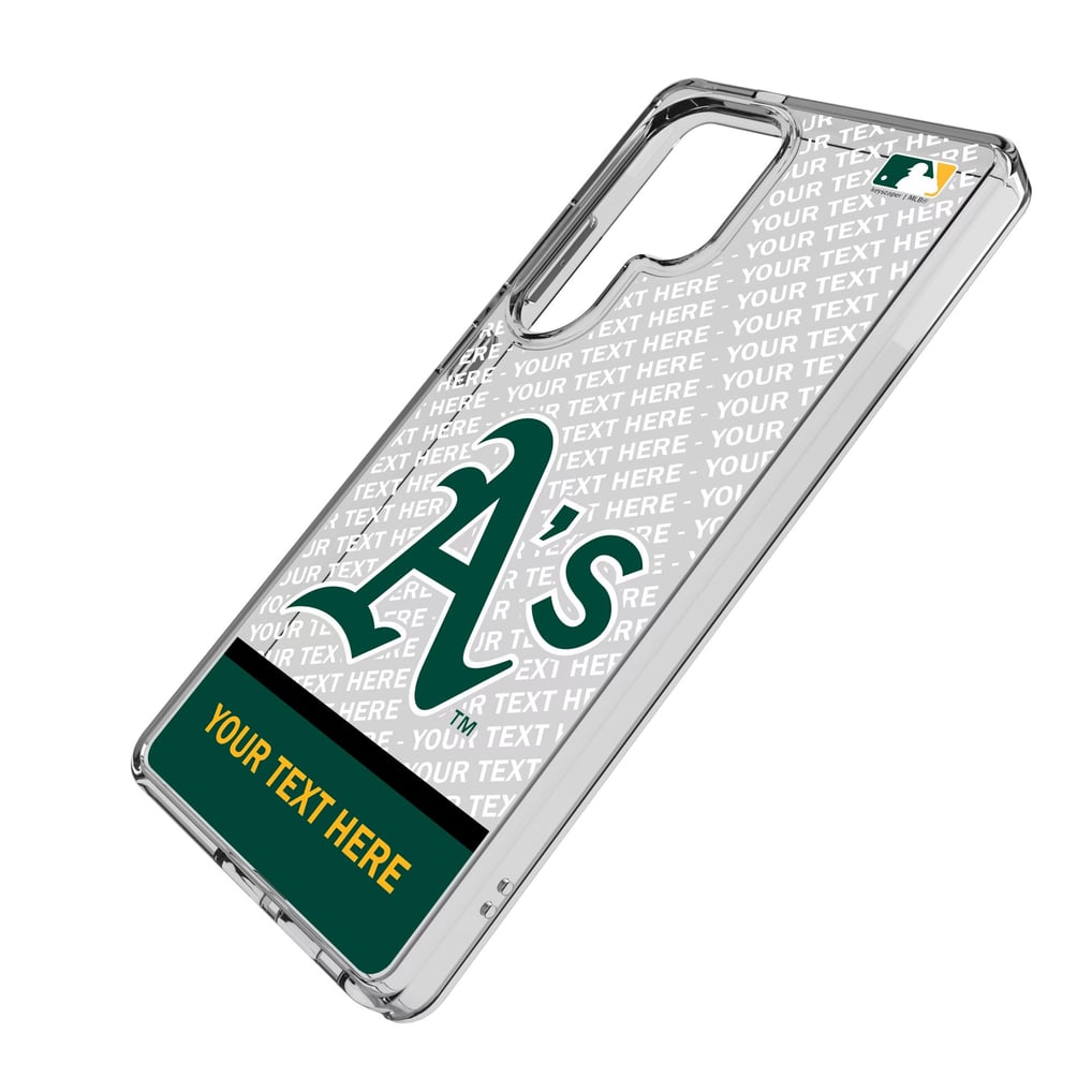 Athletics Endzone Design Galaxy Clear Phone Case