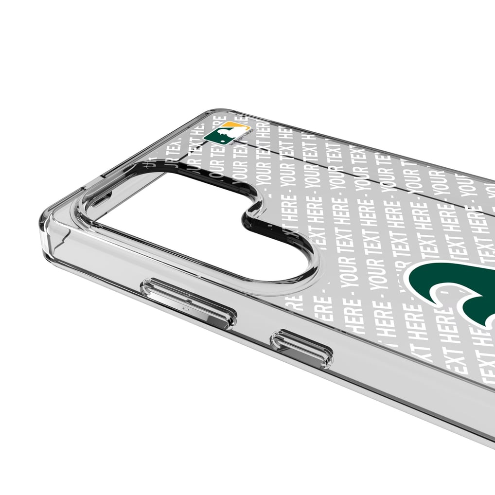 Athletics Endzone Design Galaxy Clear Phone Case