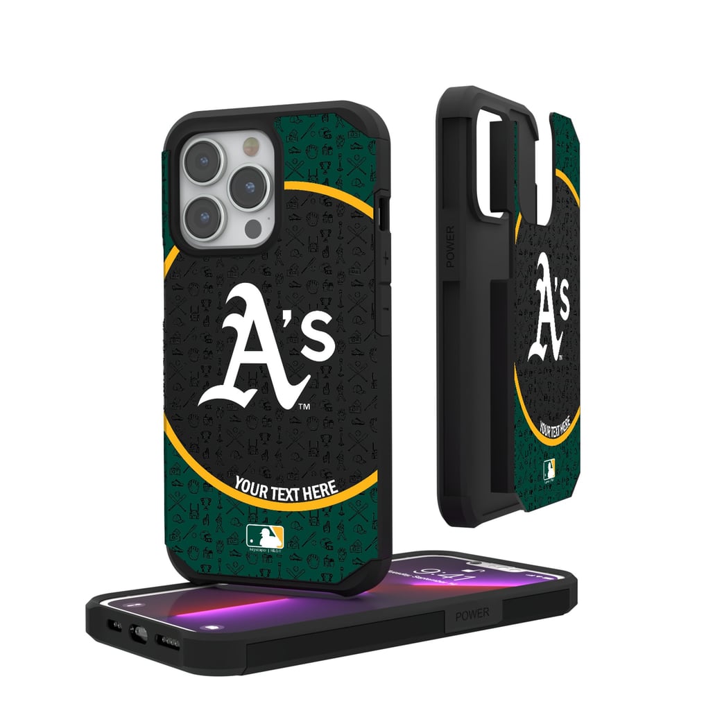 Athletics iPhone Circle Design Personalized Rugged Case