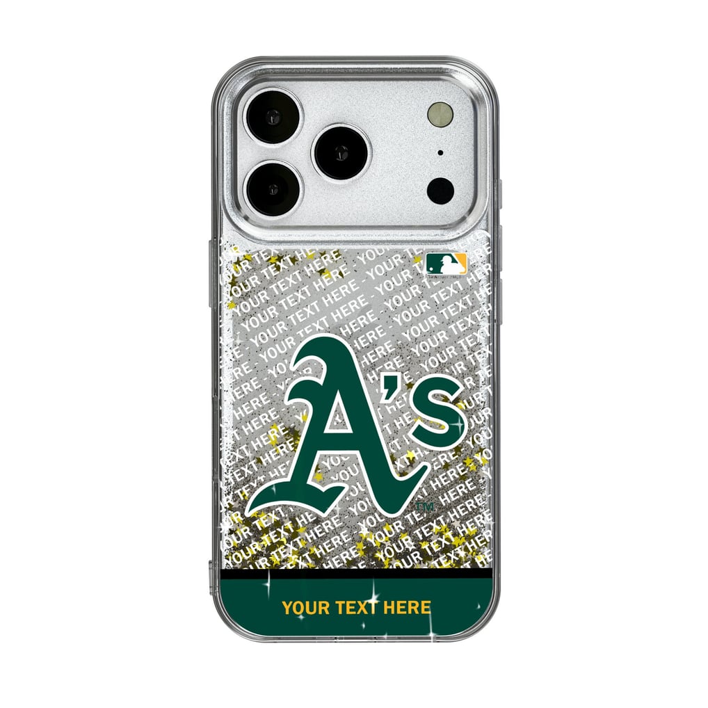 Athletics iPhone Personalized Glitter Case