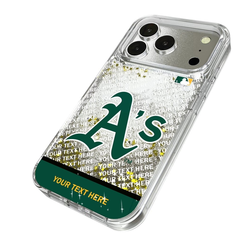 Athletics iPhone Personalized Glitter Case