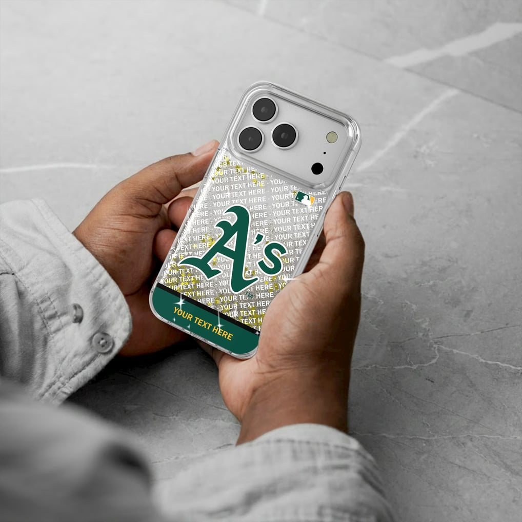 Athletics iPhone Personalized Glitter Case