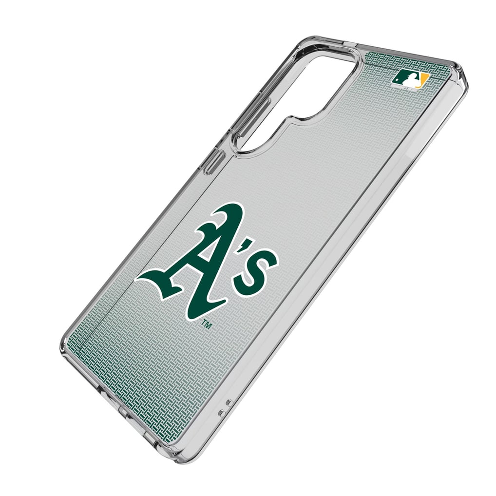 Athletics Linen Logo Galaxy Clear Case