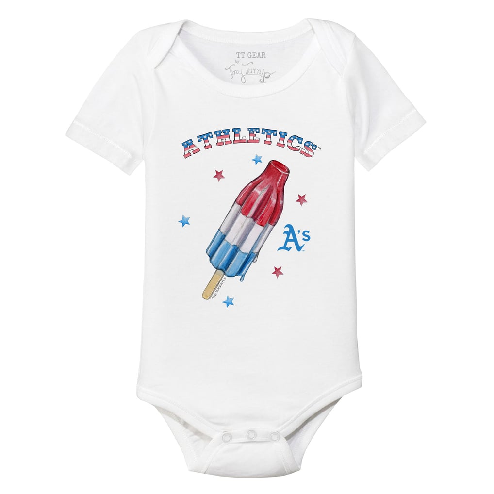 Athletics Tiny Turnip Infant Rocket Pop Bodysuit - White