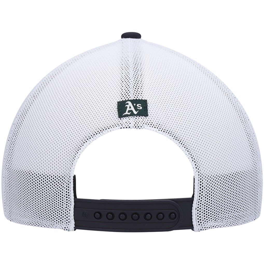 Athletics '47 Flag Fill Trucker Snapback Hat - Navy/White