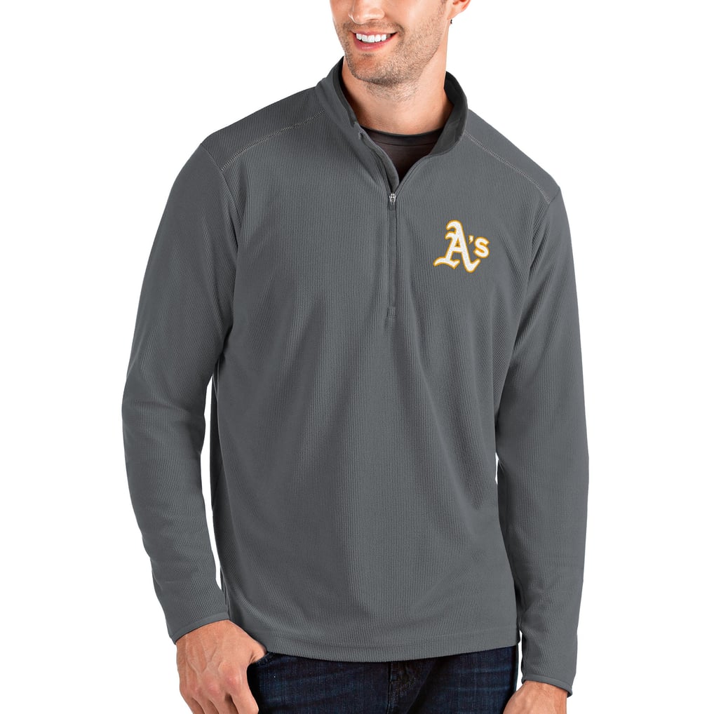 Athletics Antigua Glacier Quarter-Zip Pullover Jacket - Gray