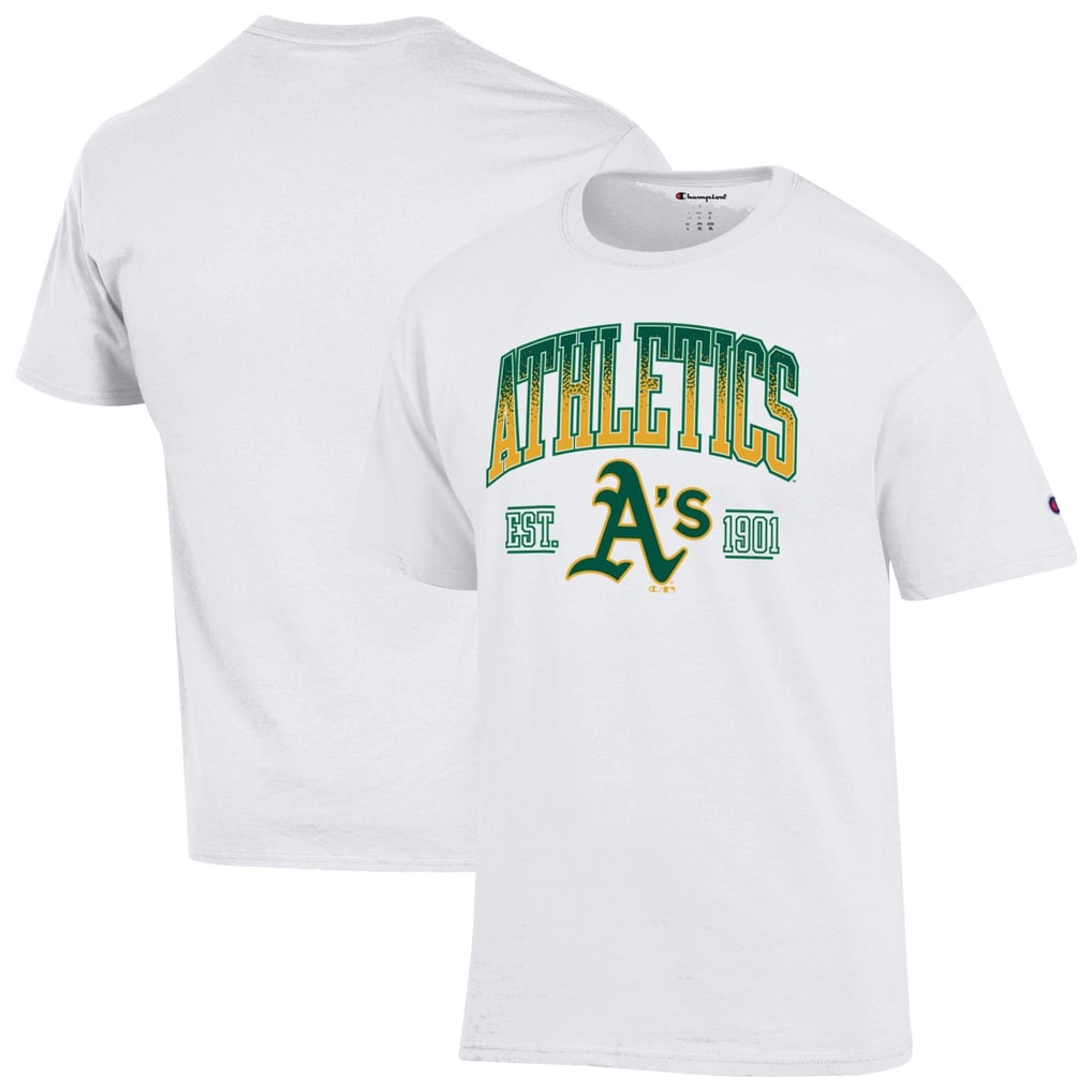 Athletics Champion Team Name T-Shirt - White