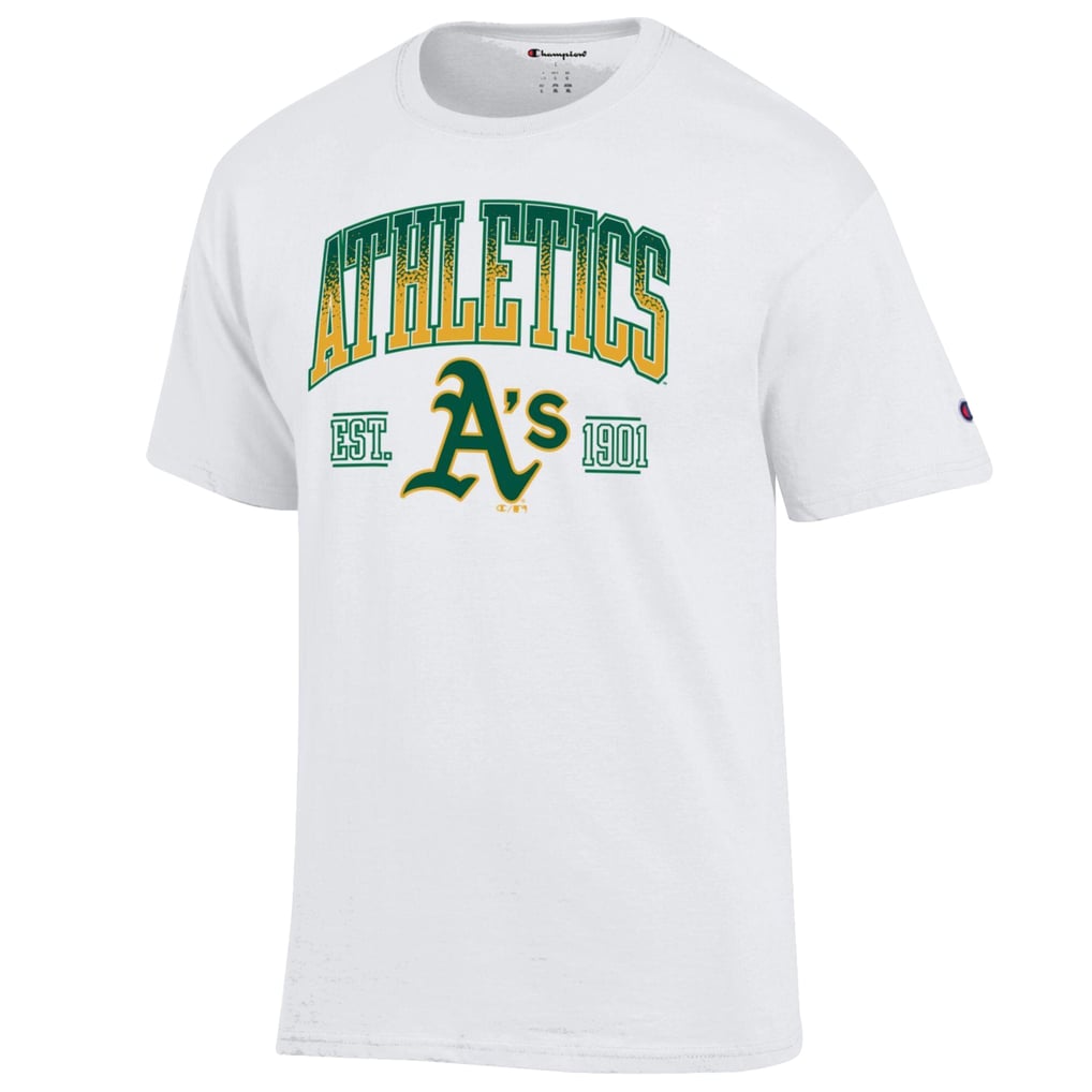 Athletics Champion Team Name T-Shirt - White