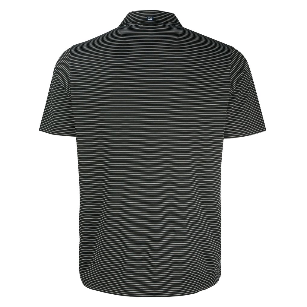 Athletics Cutter & Buck Forge Eco Fine Line Stripe Polo - Black