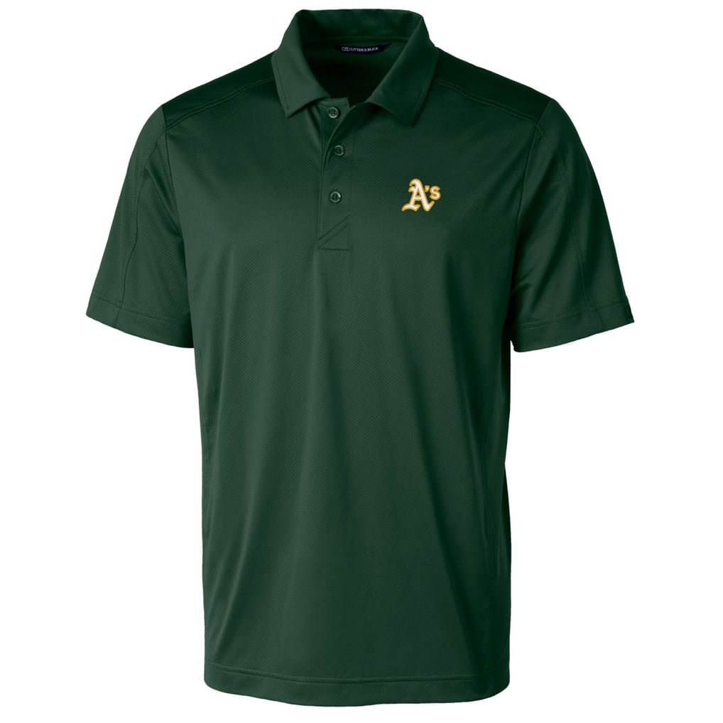 Athletics Cutter & Buck Prospect Textured Stretch Polo - Green