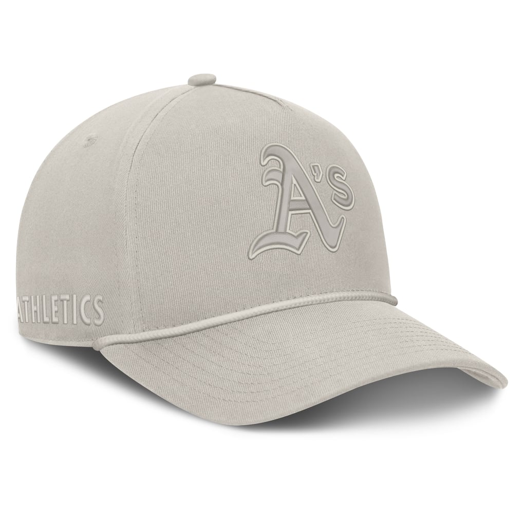  Athletics Fanatics Undertone A-Frame Adjustable Hat - Stone