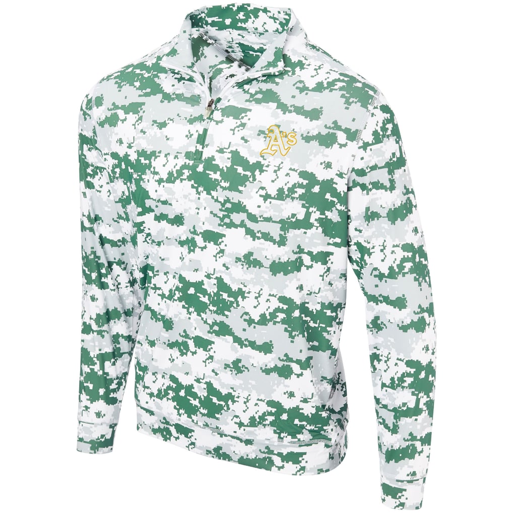 Athletics Digital Camo Performance Quarter-Zip Pullover Jacket - Green