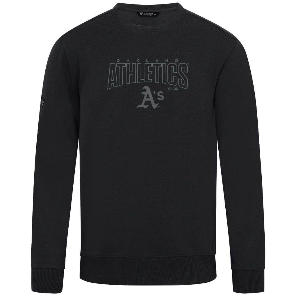  Oakland Athletics Levelwear Zane Darkmoon Pullover Sweatshirt - Black