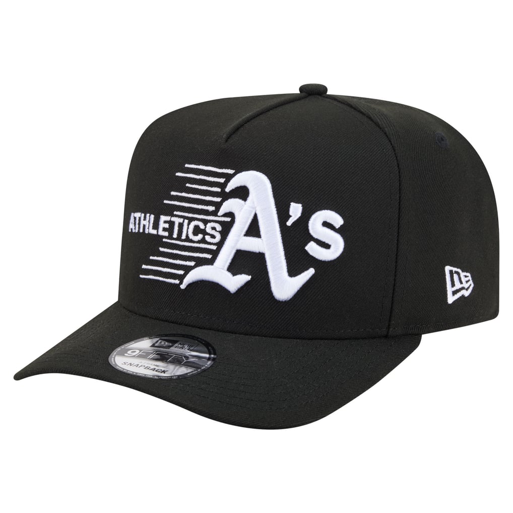  Athletics New Era Motion A-Frame 9FIFTY Snapback Hat - Black