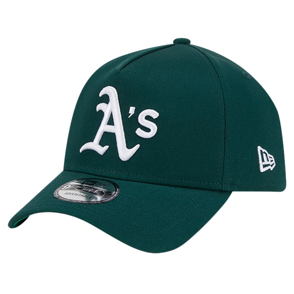 Athletics New Era Team Color A-Frame 9FORTY Adjustable Hat - Green