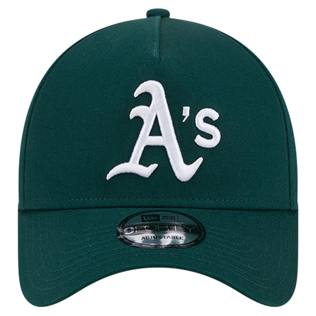 Athletics New Era Team Color A-Frame 9FORTY Adjustable Hat - Green