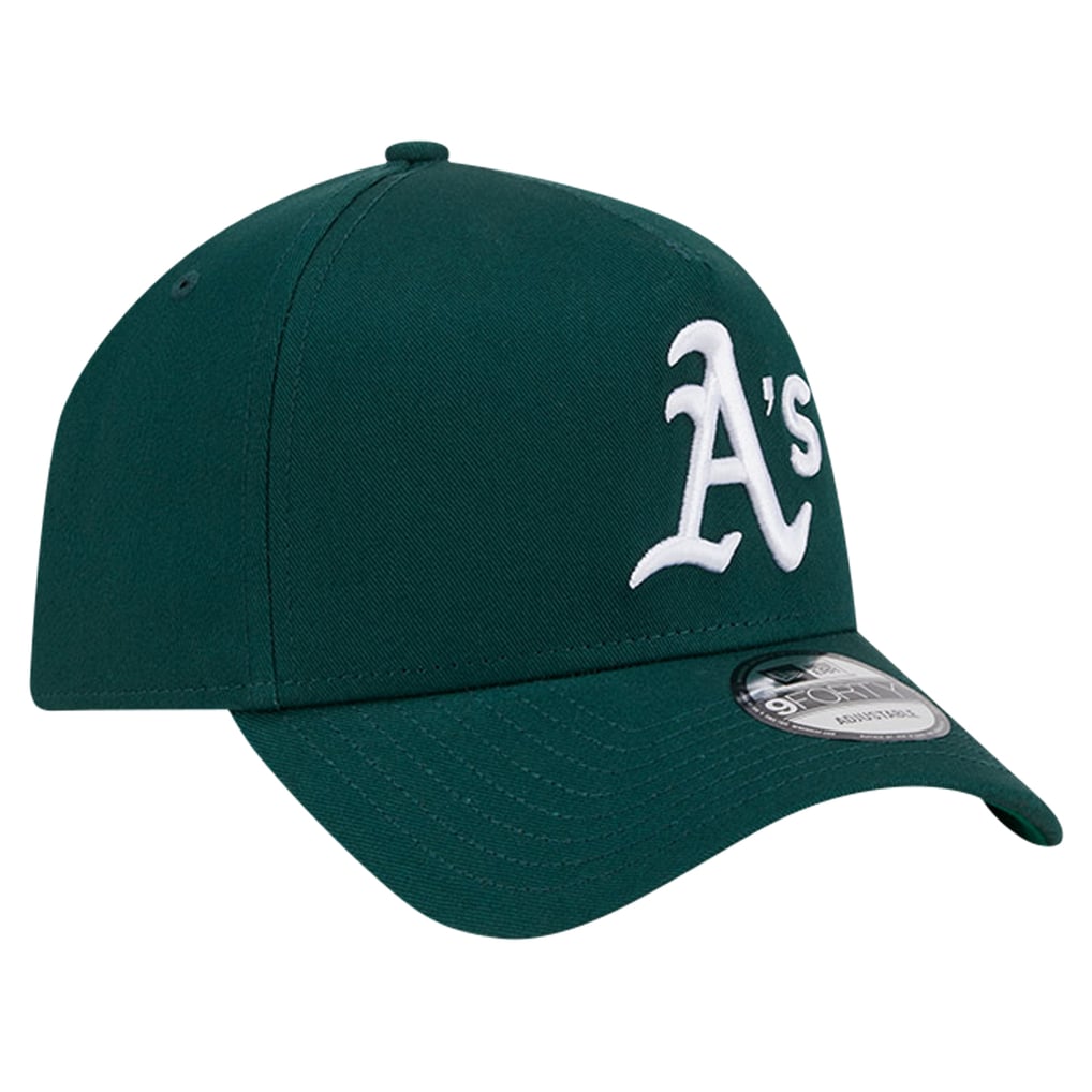 Athletics New Era Team Color A-Frame 9FORTY Adjustable Hat - Green
