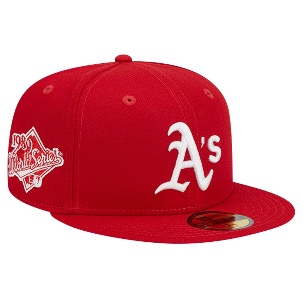 Athletics New Era Logo 59FIFTY Fitted Hat - Red