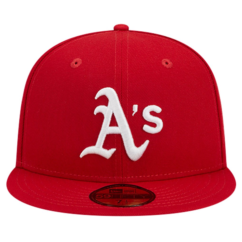 Athletics New Era Logo 59FIFTY Fitted Hat - Red