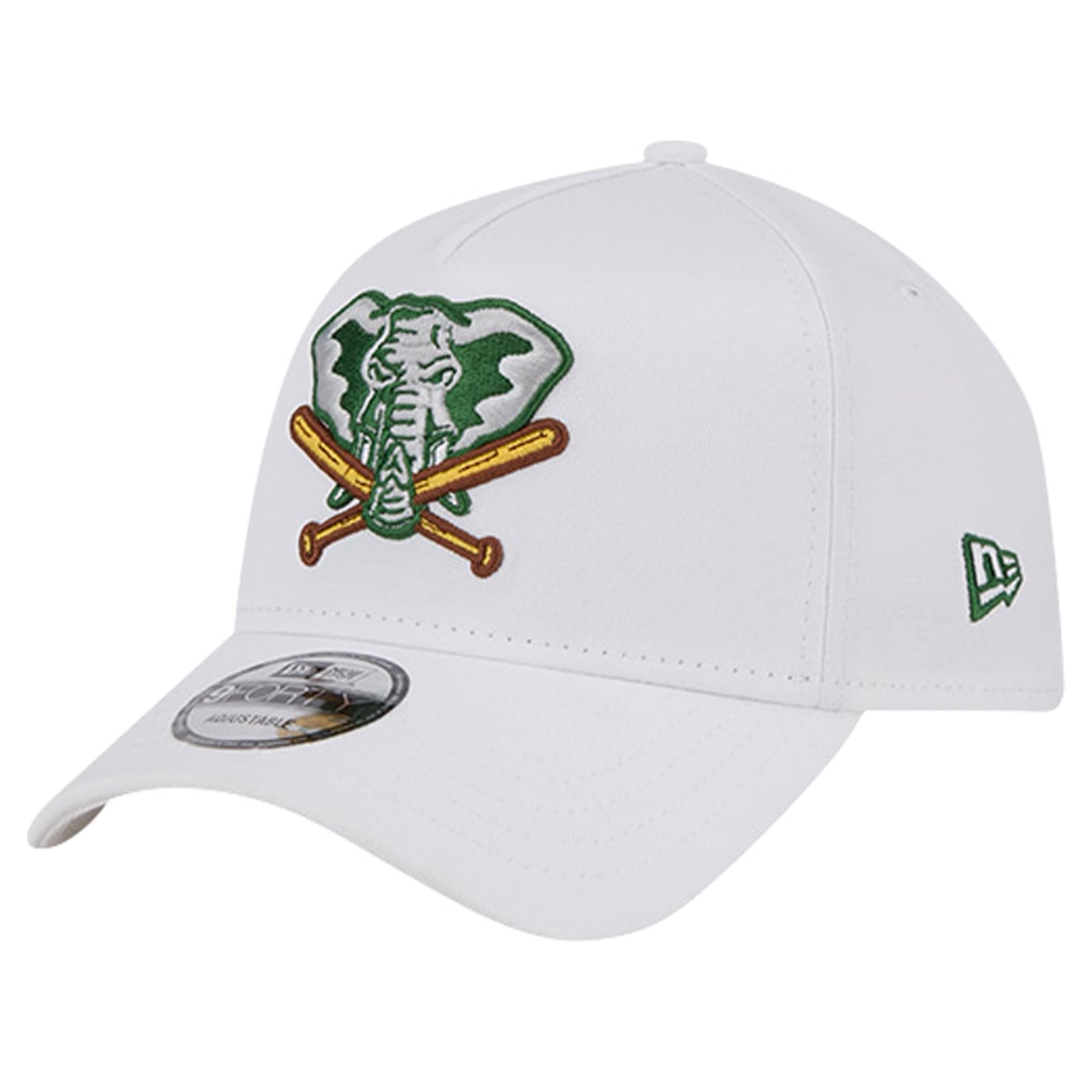 Athletics New Era TC A-Frame 9FORTY Adjustable Hat - White