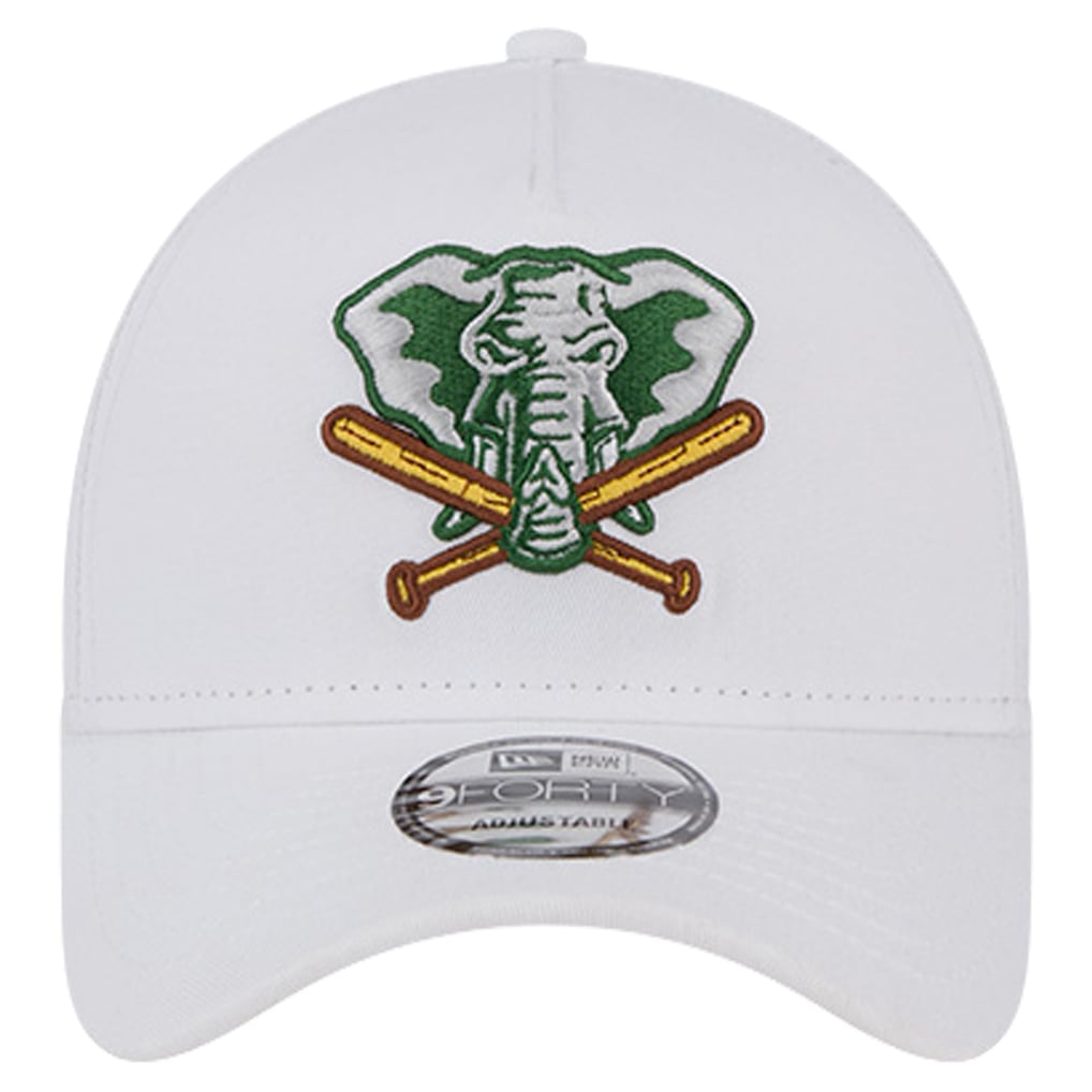 Athletics New Era TC A-Frame 9FORTY Adjustable Hat - White