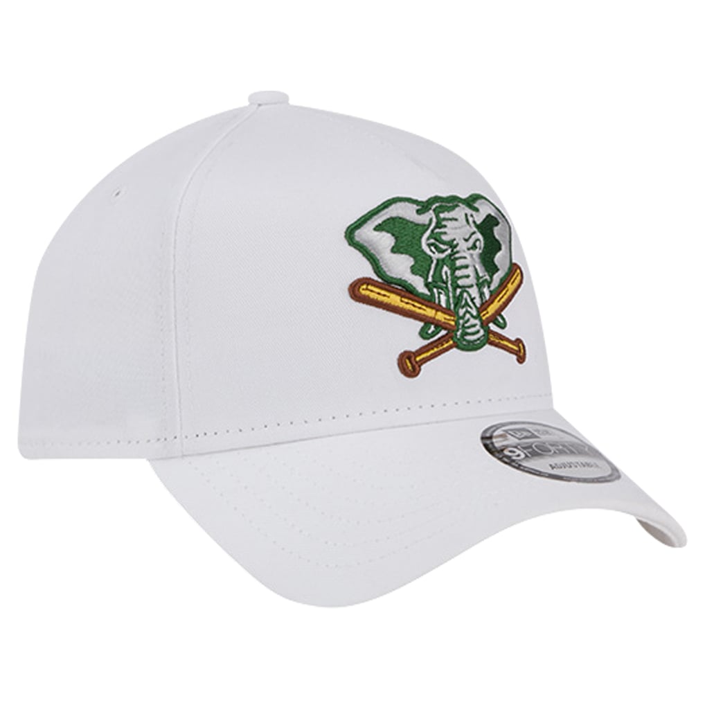 Athletics New Era TC A-Frame 9FORTY Adjustable Hat - White