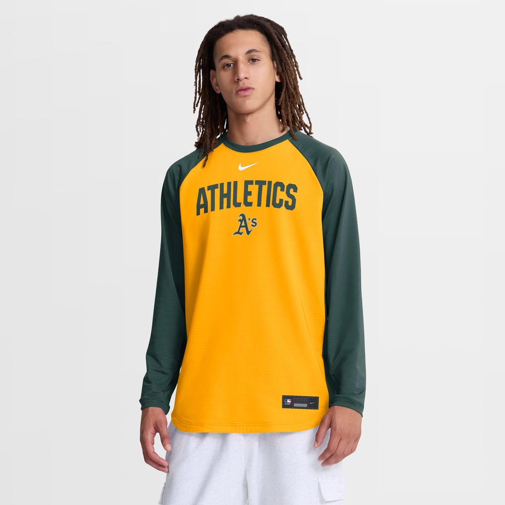 Athletics Nike Authentic Collection Raglan Dri-FIT Sweatshirt - Gold