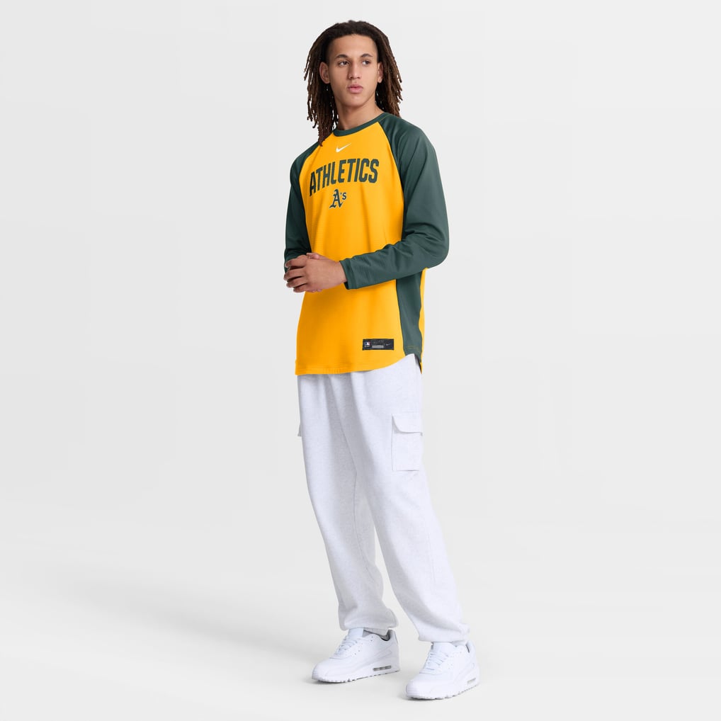Athletics Nike Authentic Collection Raglan Dri-FIT Sweatshirt - Gold