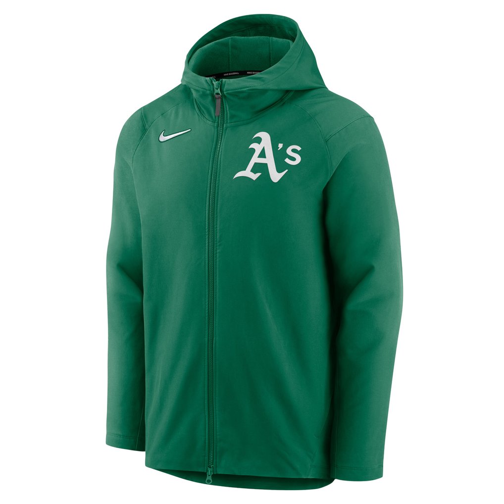 Athletics Nike Authentic Collection Performance Raglan Full-Zip Hoodie - Kelly Green