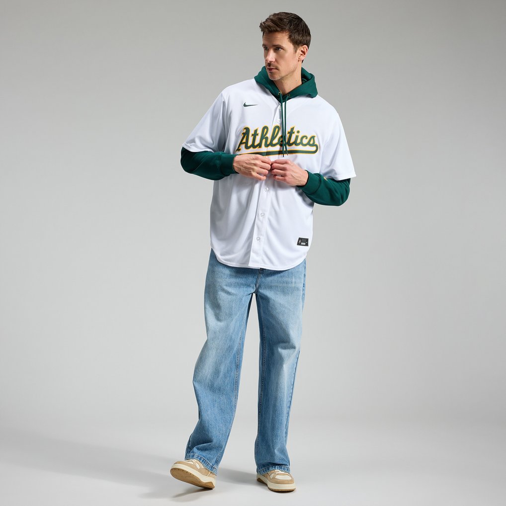 Nick Kurtz Athletics Nike Home Replica Jersey - White