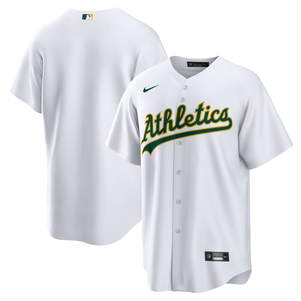 Athletics Nike Home Big & Tall Replica Jersey - White